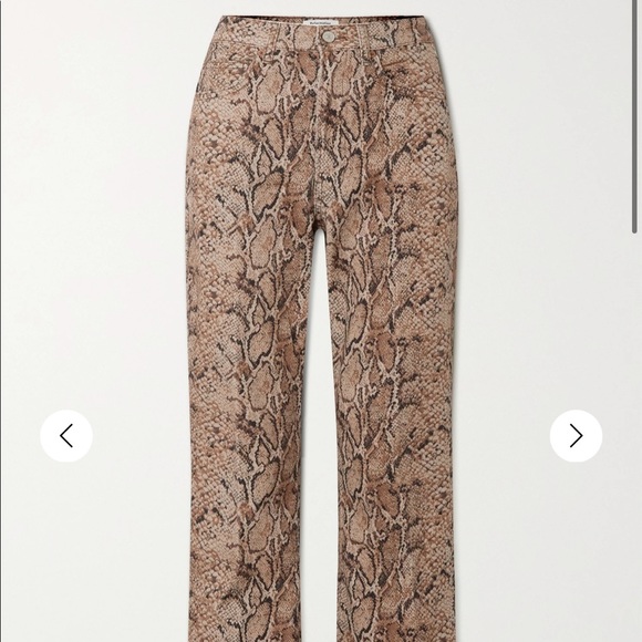 Reformation Marlon Snake Print Ankle Pants - Picture 3 of 3